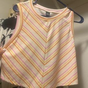 Target stripe open back top